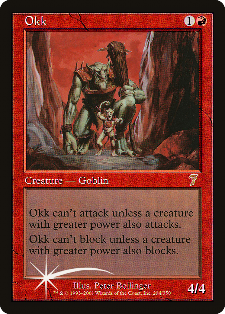 Image of Okk (7ED-204) - 7th Edition Foil