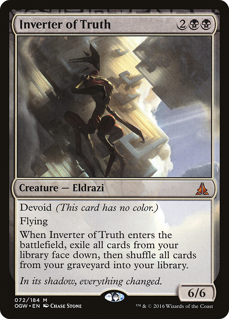 Image of Inverter of Truth (OGW-072) - Oath of the Gatewatch: (devoid)