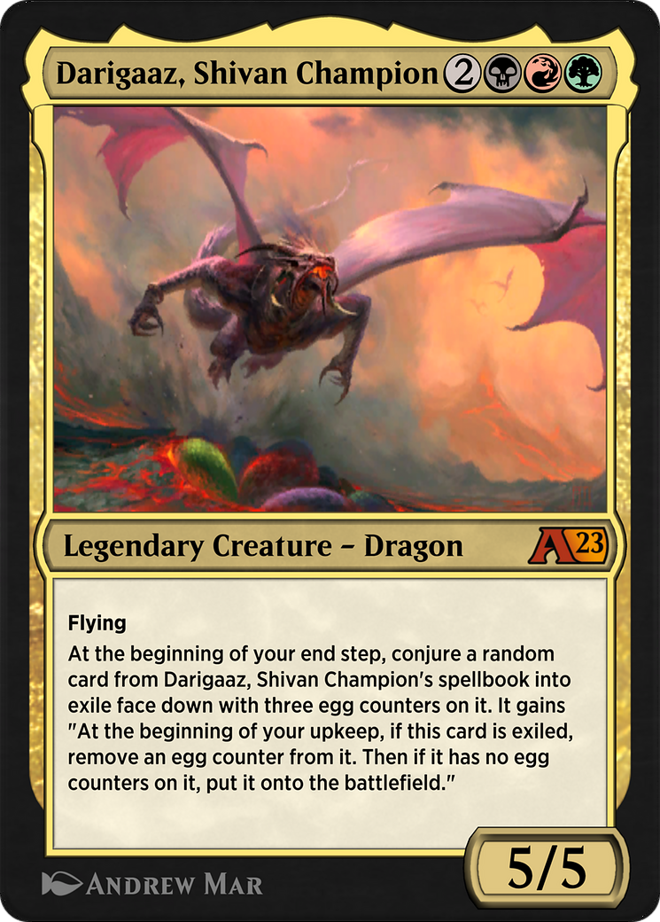 Image of Darigaaz, Shivan Champion (YDMU-022) - Alchemy: Dominaria