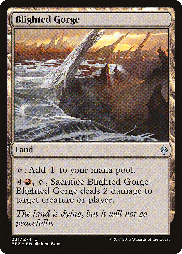 Image of Blighted Gorge (BFZ-231) - Battle for Zendikar Foil