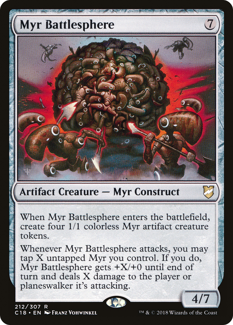 Image of Myr Battlesphere (C18-212) - Commander 2018
