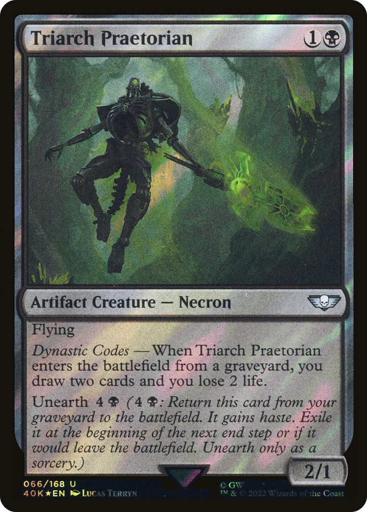 Image of Triarch Praetorian (Surge Foil) (40K-066) - Warhammer 40,000 Commander Foil