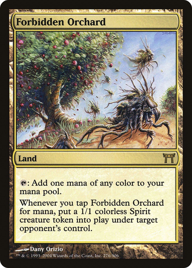 Image of Forbidden Orchard (CHK-276) - Champions of Kamigawa Foil