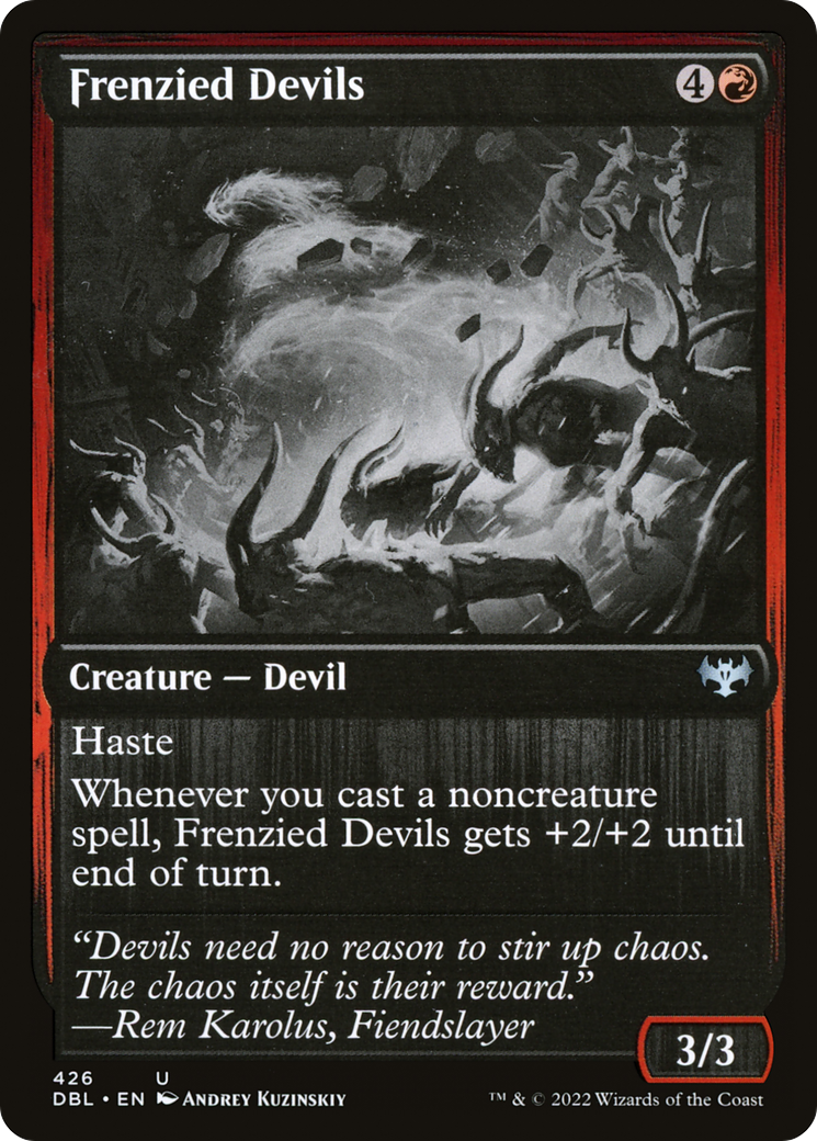 Image of Frenzied Devils (DBL-426) - Innistrad: Double Feature Foil