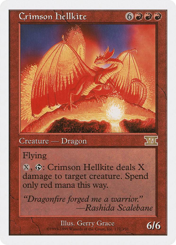 Image of Crimson Hellkite (6ED-172) - Classic Sixth Edition