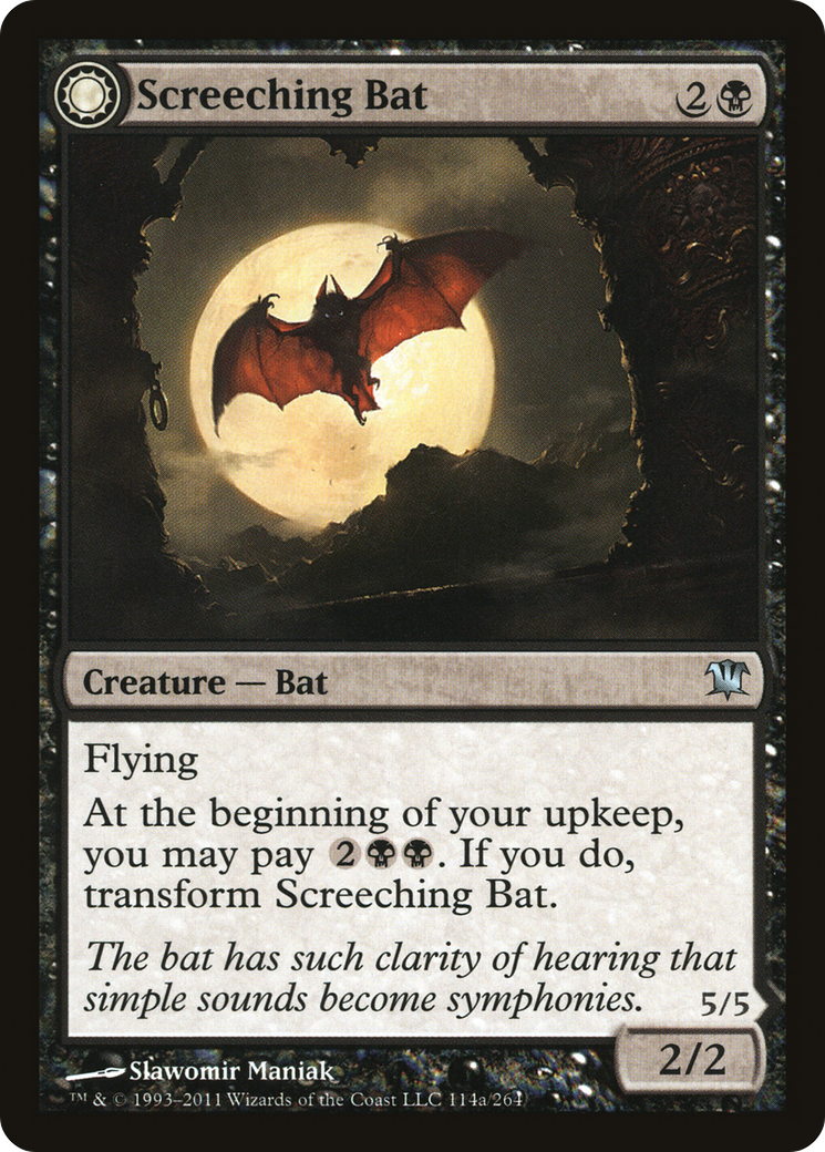 Image of Screeching Bat (ISD-114) - Innistrad: (Double Faced Transform)