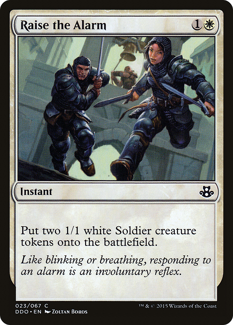 Image of Raise the Alarm (DDO-023) - Duel Decks: Elspeth vs. Kiora