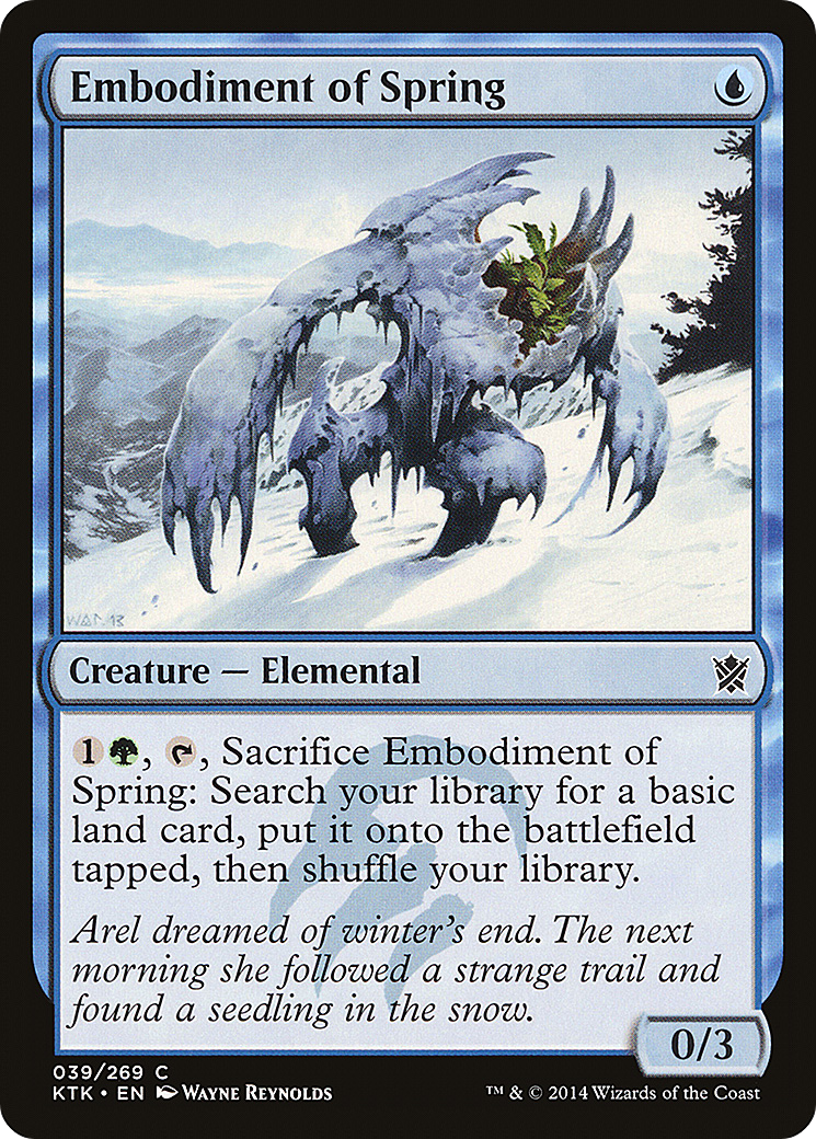Image of Embodiment of Spring (KTK-039) - Khans of Tarkir Foil