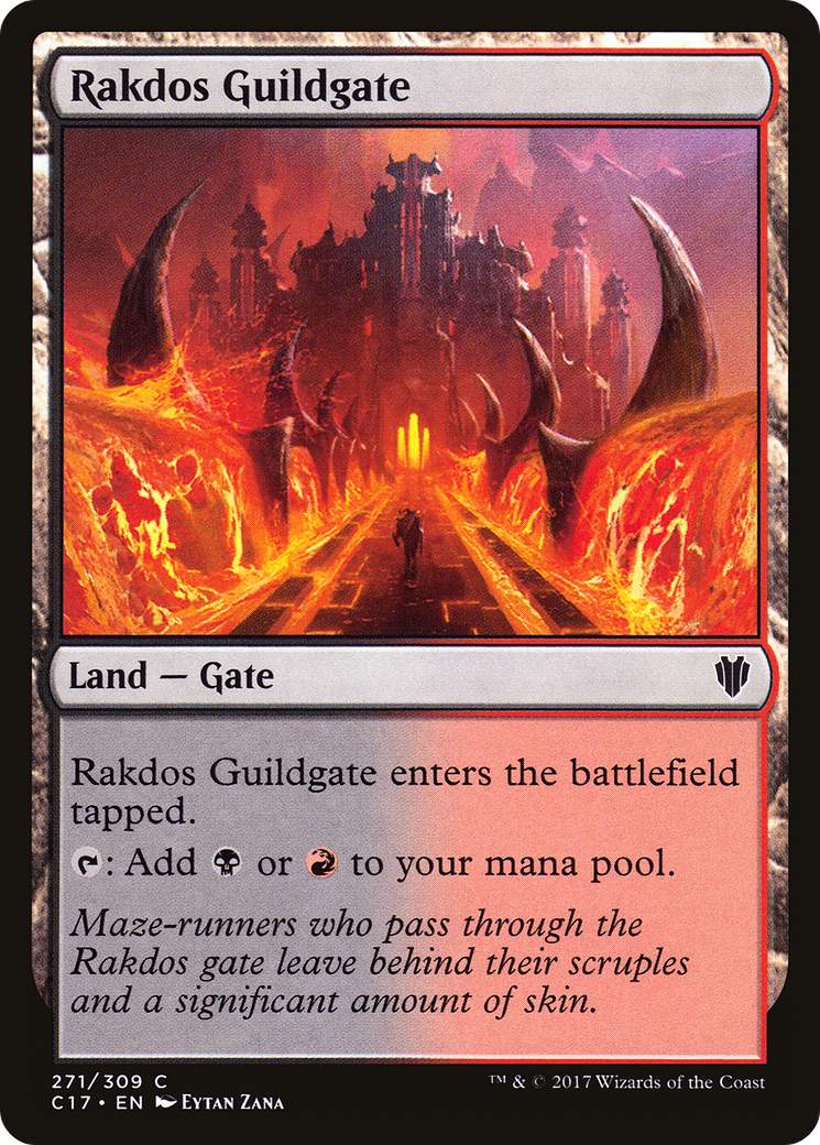 Image of Rakdos Guildgate (C17-271) - Commander 2017