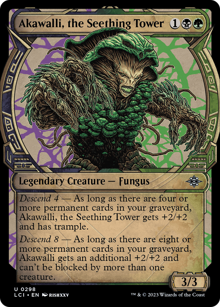 Image of Akawalli, the Seething Tower (Showcase) (LCI-298) - The Lost Caverns of Ixalan: (Showcase)