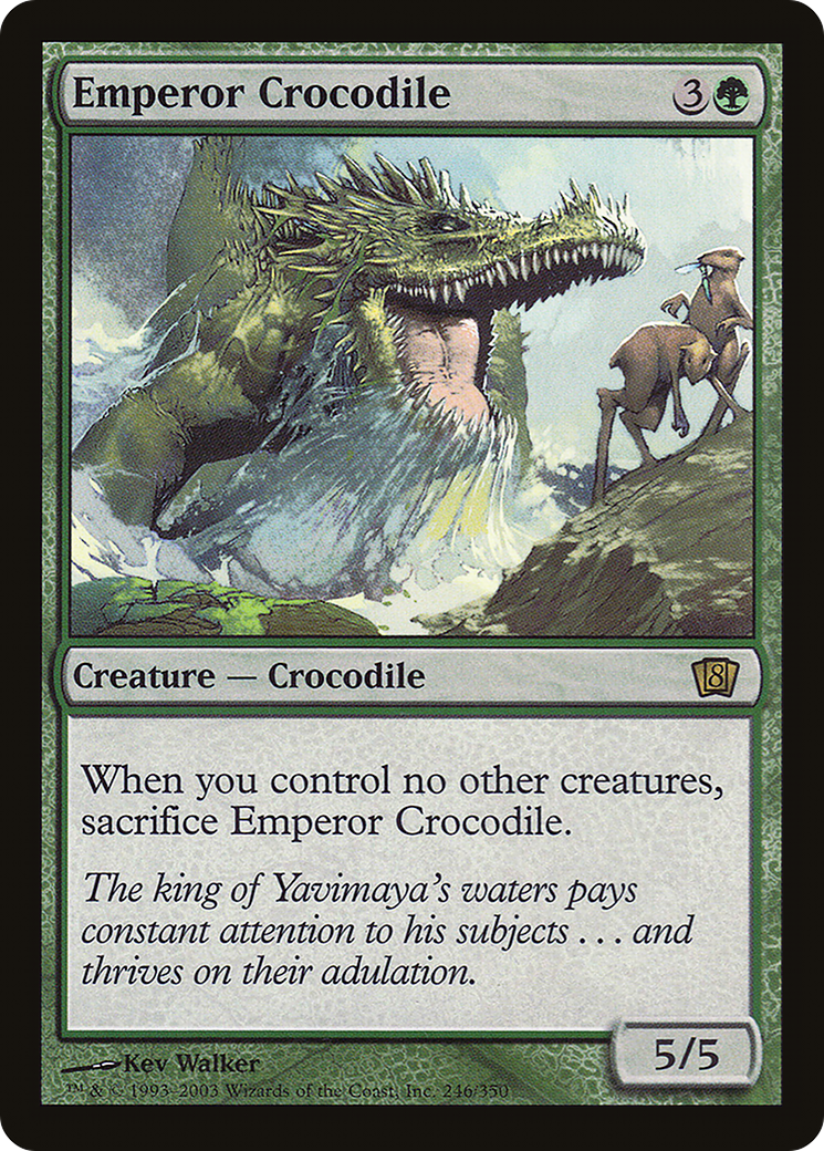 Image of Emperor Crocodile (8ED-246) - 8th Edition Foil