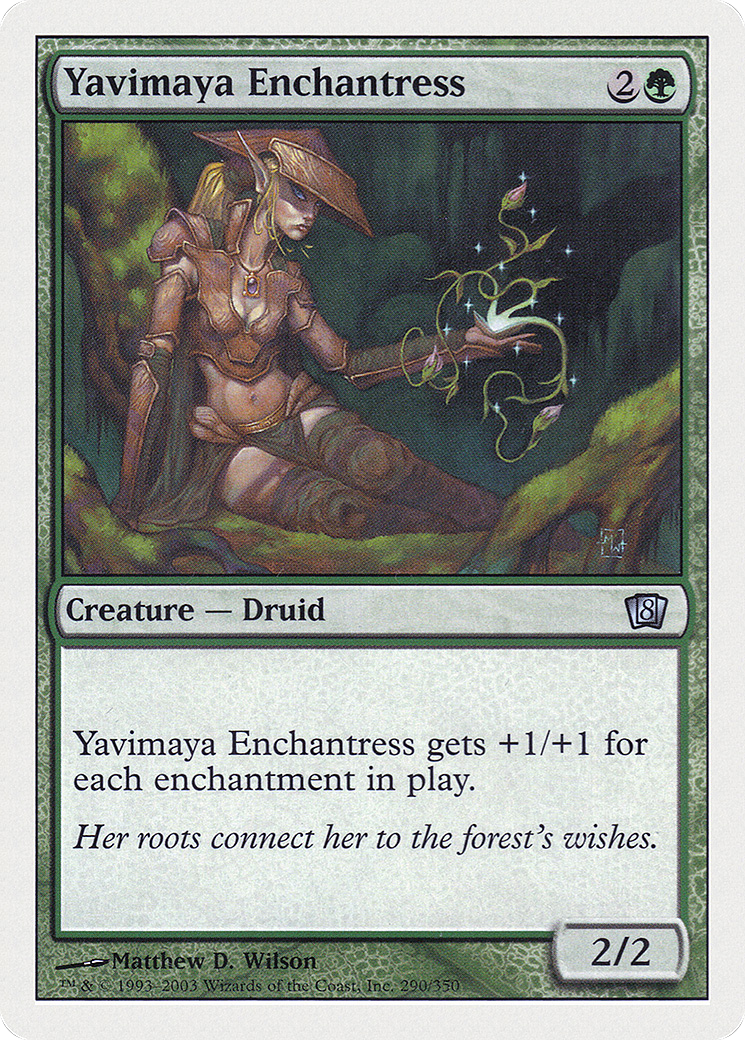 Image of Yavimaya Enchantress (8ED-290) - 8th Edition Foil