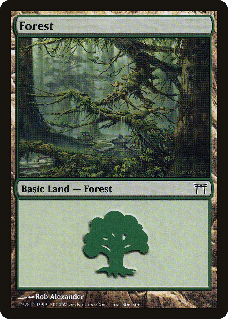 Image of Forest (306) (CHK-306) - Champions of Kamigawa Foil