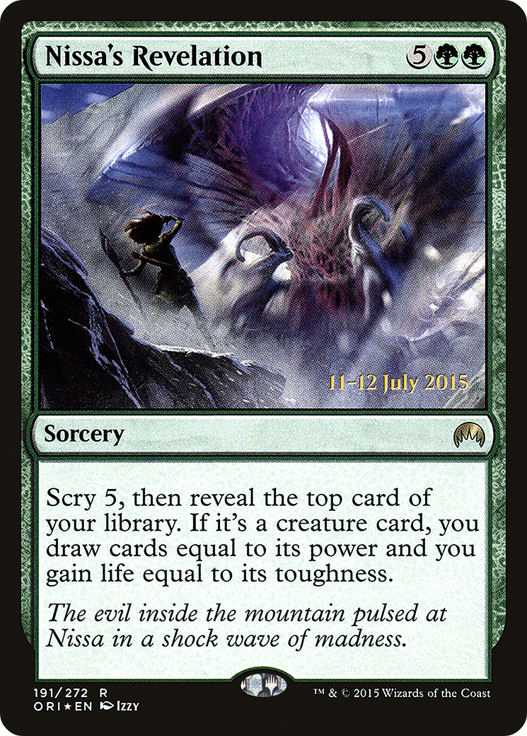 Image of Nissa's Revelation (PRE-191S) - Magic Origins Promos Foil