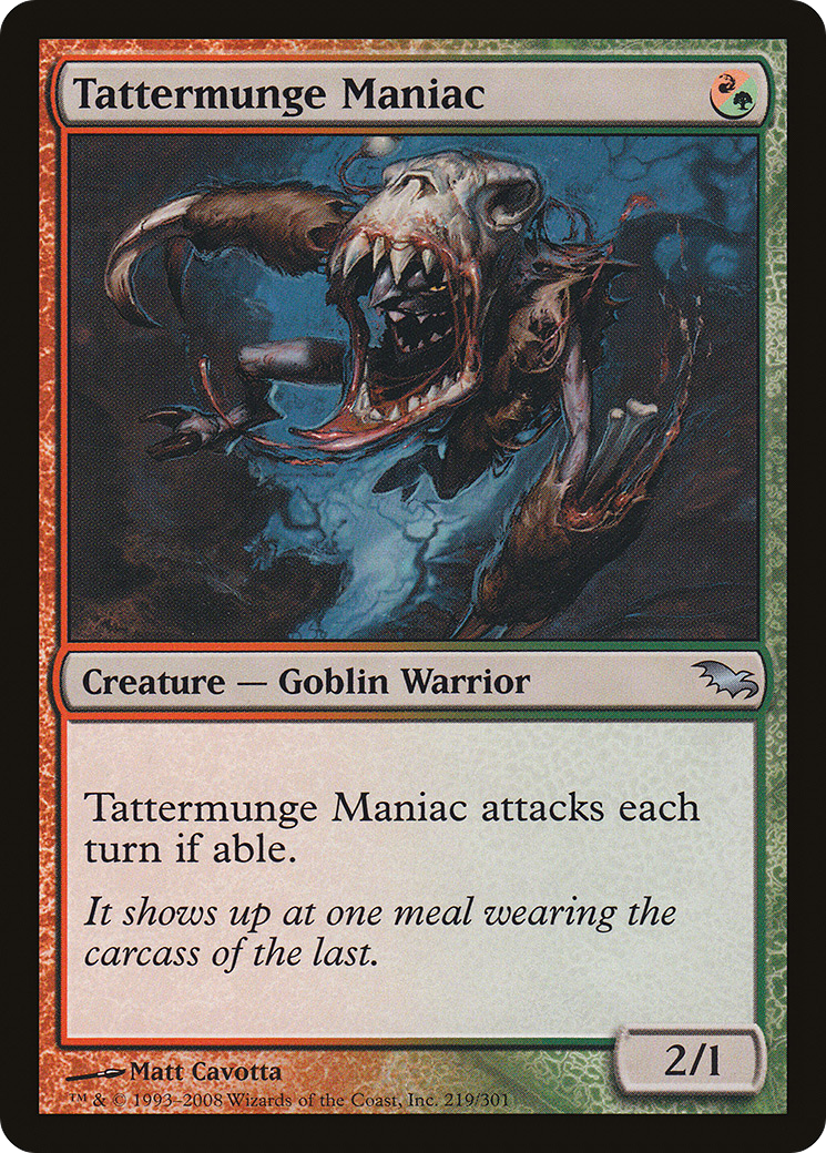 Image of Tattermunge Maniac (SHM-219) - Shadowmoor