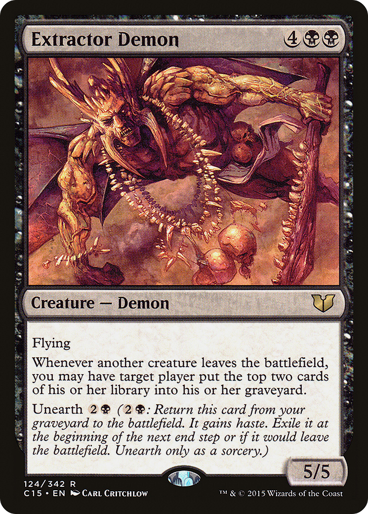 Image of Extractor Demon (C15-124) - Commander 2015