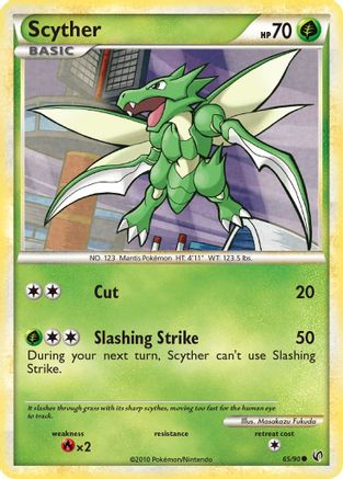 Image of Scyther (65) 065  - Reverse Holofoil Undaunted - Common