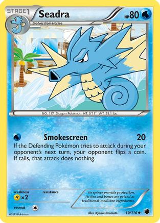 Image of Seadra 019  - Reverse Holofoil Plasma Freeze - Uncommon
