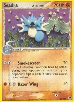 Image of Seadra 022/101  Dragon Frontiers - Rare