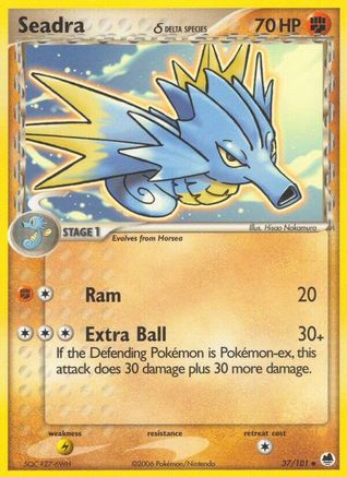 Image of Seadra 037/101  Dragon Frontiers - Uncommon