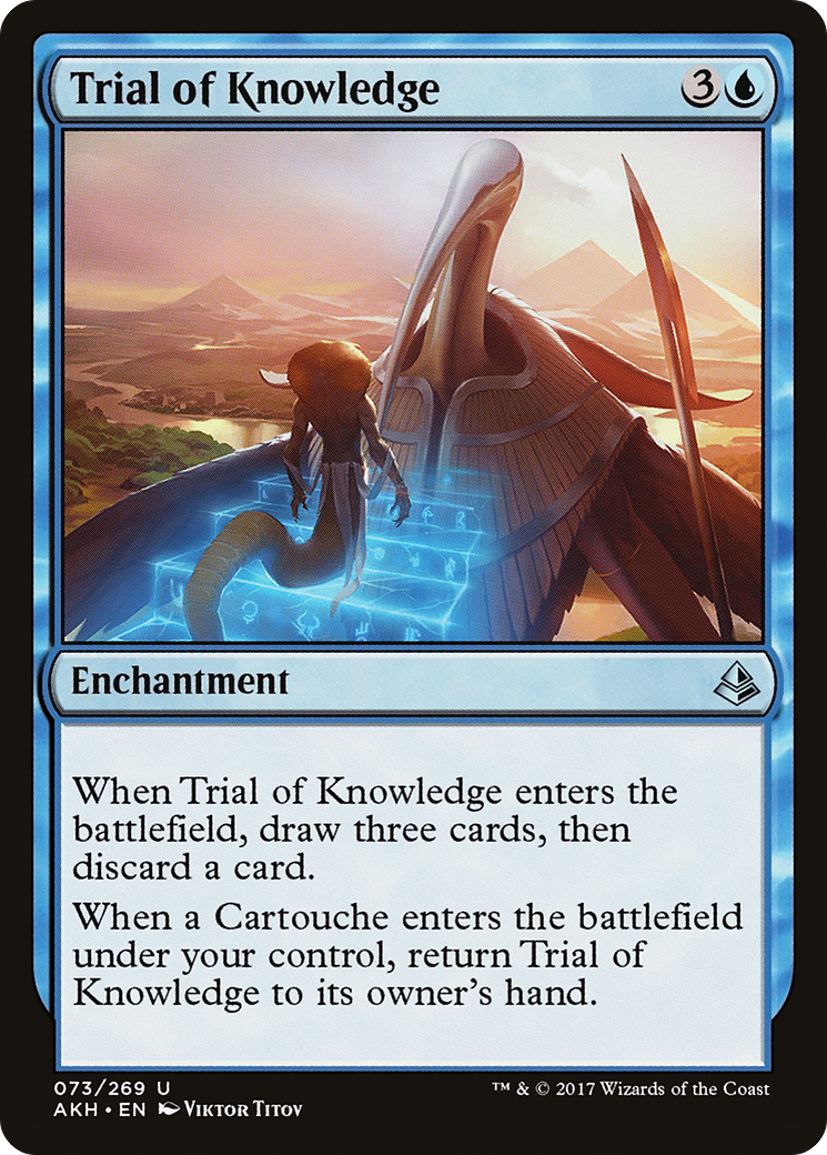 Image of Trial of Knowledge (AKH-073) - Amonkhet Foil