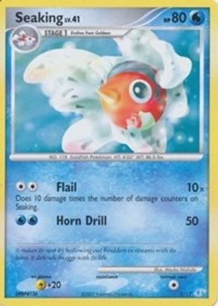 Image of Seaking 007  DP Trainer Kit Manaphy & Lucario - Common