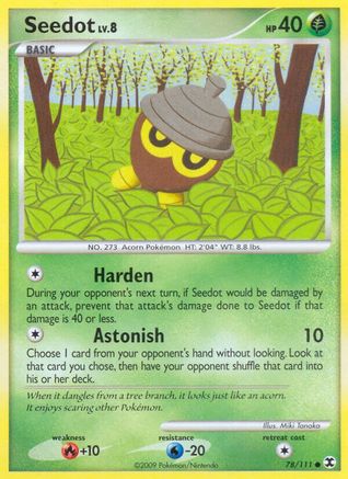 Image of Seedot 078  - Reverse Holofoil Rising Rivals - Common