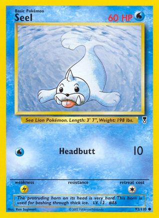 Image of Seel 092/110  - Reverse Holofoil Legendary Collection - Common