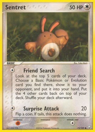 Image of Sentret 075/109  - Reverse Holofoil Team Rocket Returns - Common