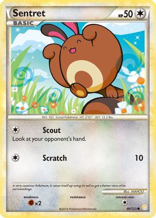 Image of Sentret 080/123  HeartGold SoulSilver - Common