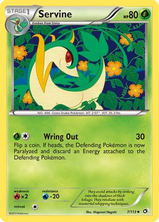 Image of Servine 007/113  - Reverse Holofoil Legendary Treasures - Uncommon