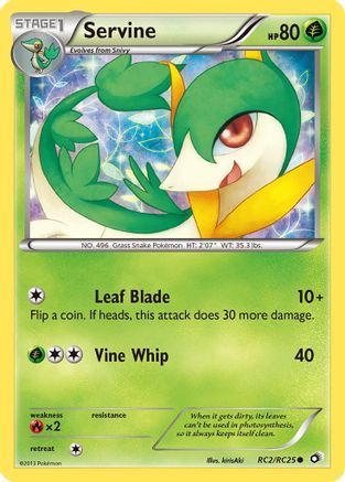 Image of Servine RC2/RC25  - Holofoil Legendary Treasures Radiant Collection - Common