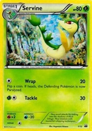 Image of Servine 001/12  - Holofoil McDonalds Promos 2012 - Promo