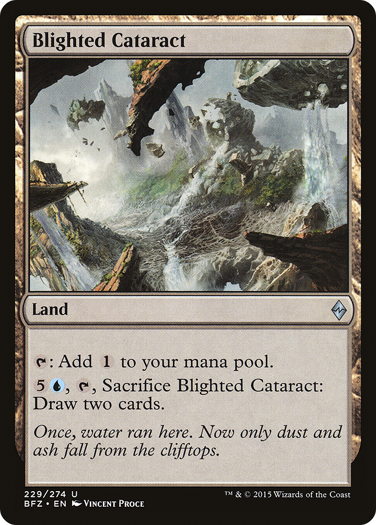 Image of Blighted Cataract (BFZ-229) - Battle for Zendikar
