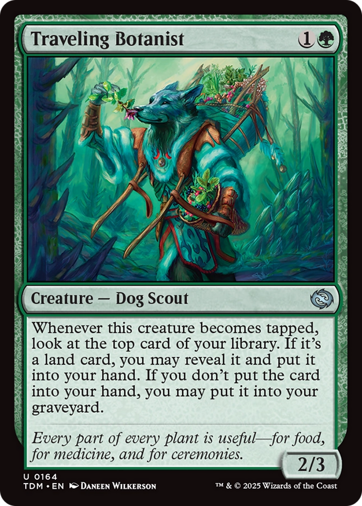 Image of Traveling Botanist (TDM-164) - Tarkir: Dragonstorm Foil