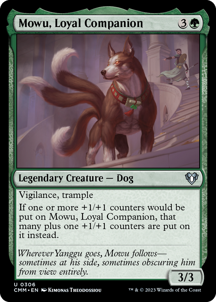 Image of Mowu, Loyal Companion (CMM-306) - Commander Masters Foil