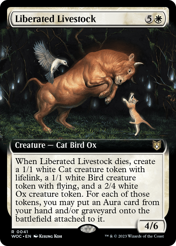 Image of Liberated Livestock (Extended Art) (WOC-041) - Wilds of Eldraine Commander: (Extended Art)