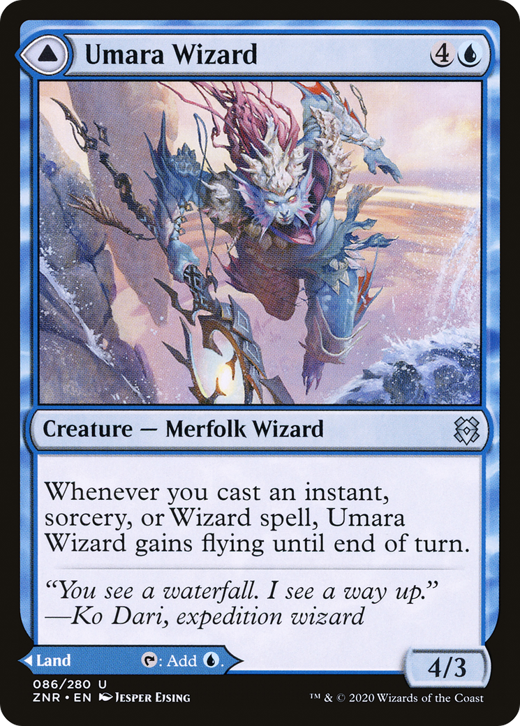 Image of Umara Wizard // Umara Skyfalls (ZNR-086) - Zendikar Rising