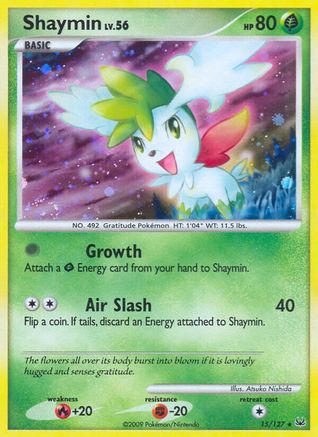Image of Shaymin (15) 015  - Reverse Holofoil Platinum - Holo Rare