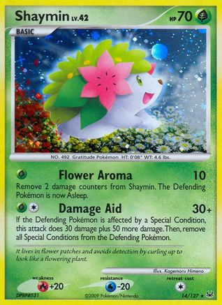Image of Shaymin (14) 014  - Reverse Holofoil Platinum - Holo Rare