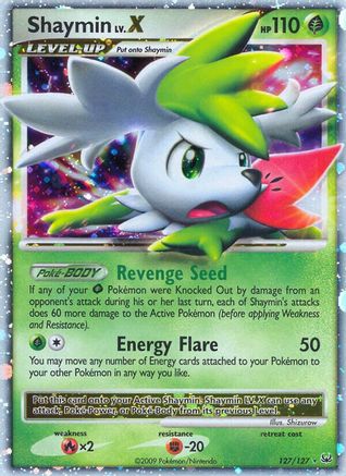 Image of Shaymin Lv.X (Sky Forme) 127  - Holofoil Platinum - Ultra Rare