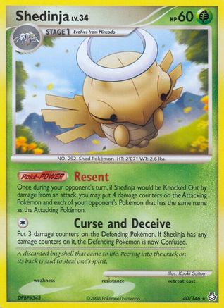 Image of Shedinja 040  - Reverse Holofoil Legends Awakened - Rare