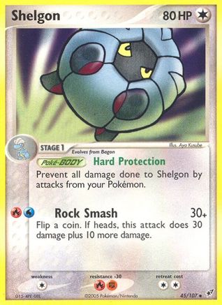 Image of Shelgon 045  - Reverse Holofoil Deoxys - Uncommon