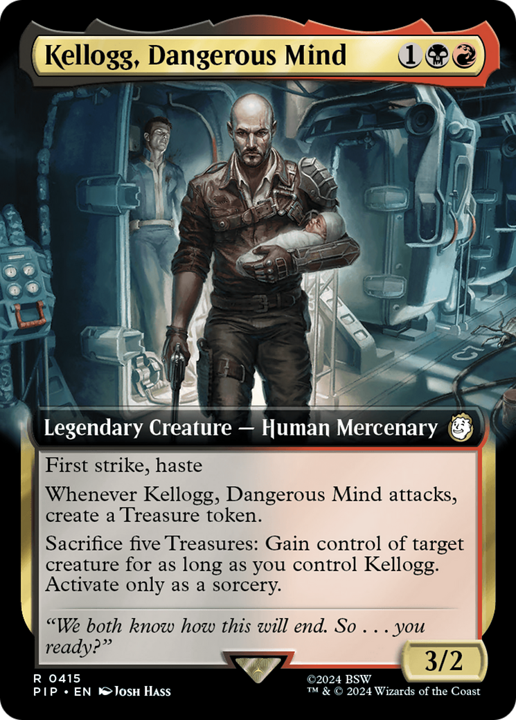 Image of Kellogg, Dangerous Mind (Extended Art) (PIP-415) - Fallout: (Extended Art) Foil