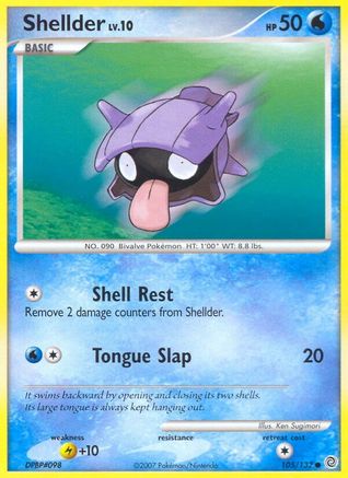 Image of Shellder 105  Secret Wonders - Common