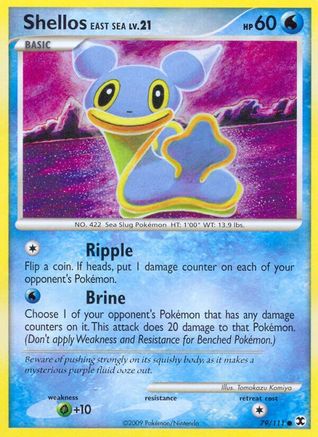 Image of Shellos East Sea 079/111  - Reverse Holofoil Rising Rivals - Common