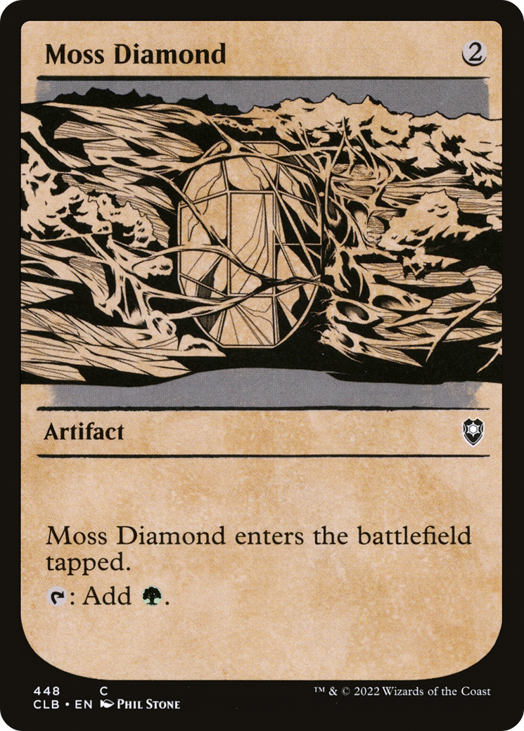 Image of Moss Diamond (Showcase) (CLB-448) - Commander Legends: Battle for Baldur's Gate: (Showcase)