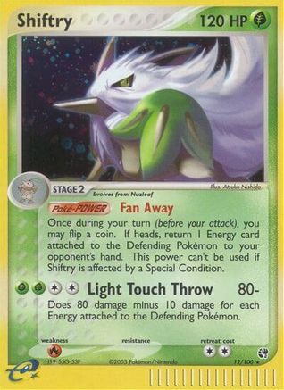 Image of Shiftry 012/100  - Holofoil Sandstorm - Holo Rare