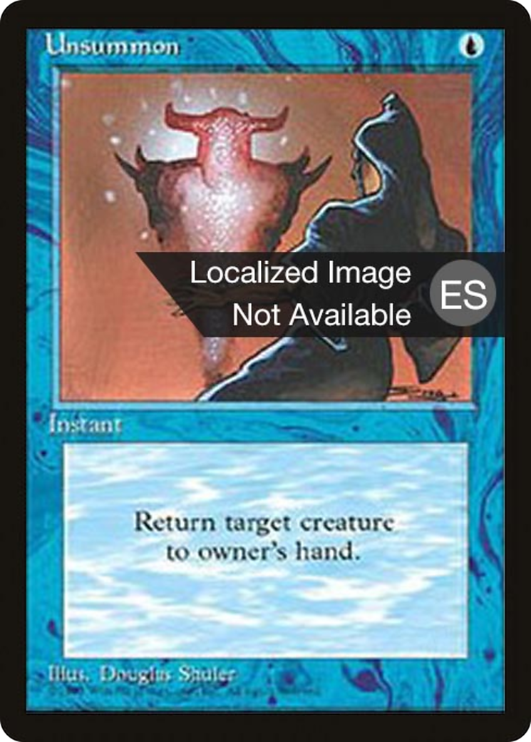 Image of Unsummon (4BB-) - Fourth Edition Foreign Black Border
