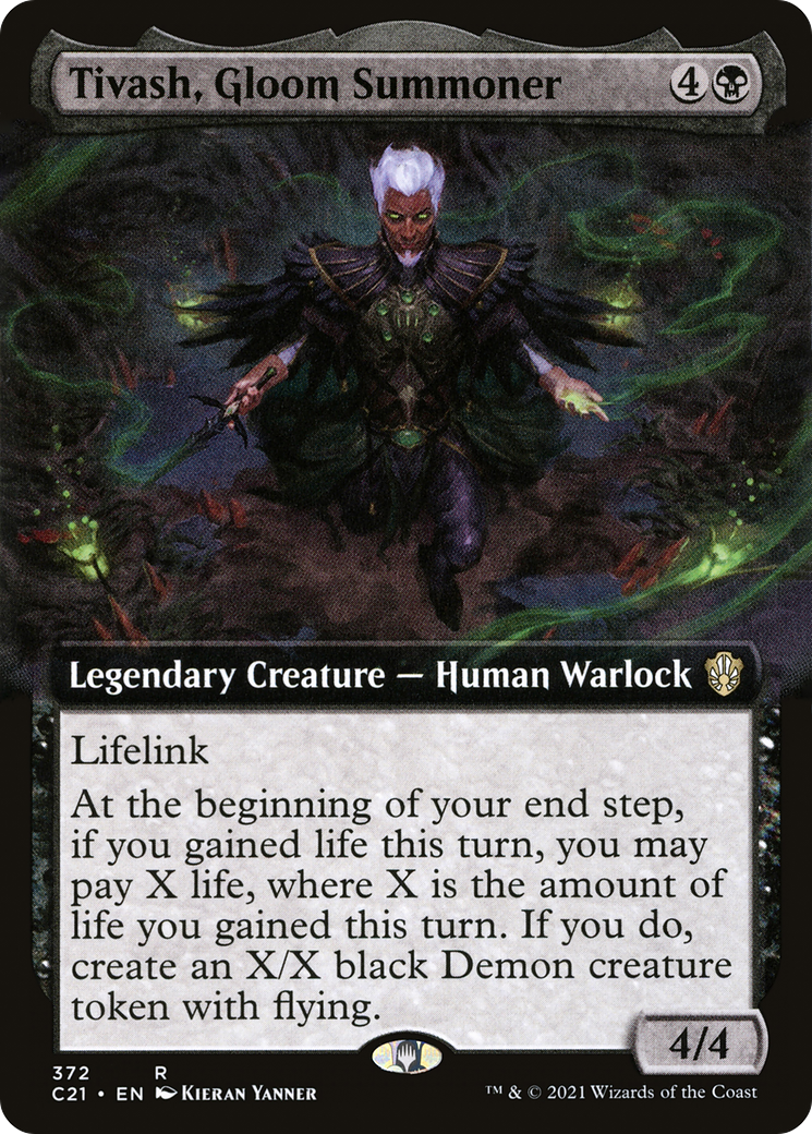 Image of Tivash, Gloom Summoner (Extended Art) (C21-372) - Commander 2021: (Extended Art)
